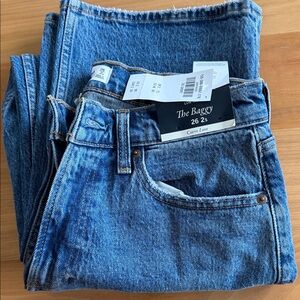 Abercrombie & Fitch The Baggy Women's Jeans - Medium Blue